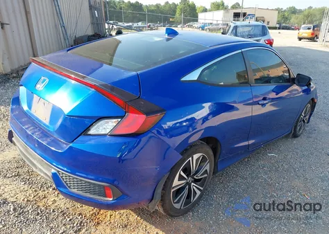 2017 Honda Civic Ex-L из США, поврежденный, VIN 2HGFC3B75HH355591